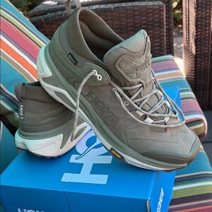 Hoka Green Athletic Shoes. These shoes are nearly new. Size 11, NOT 11.5